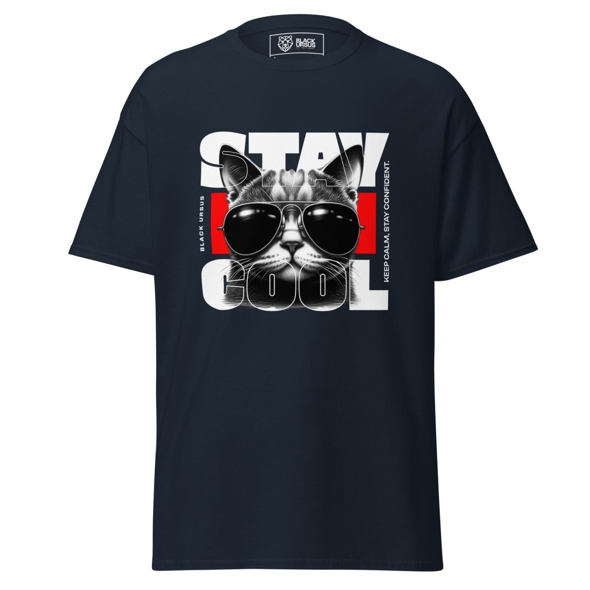 Unisex T-Shirt "Cool Cat" - Streetwear - size_range | Black Ursus