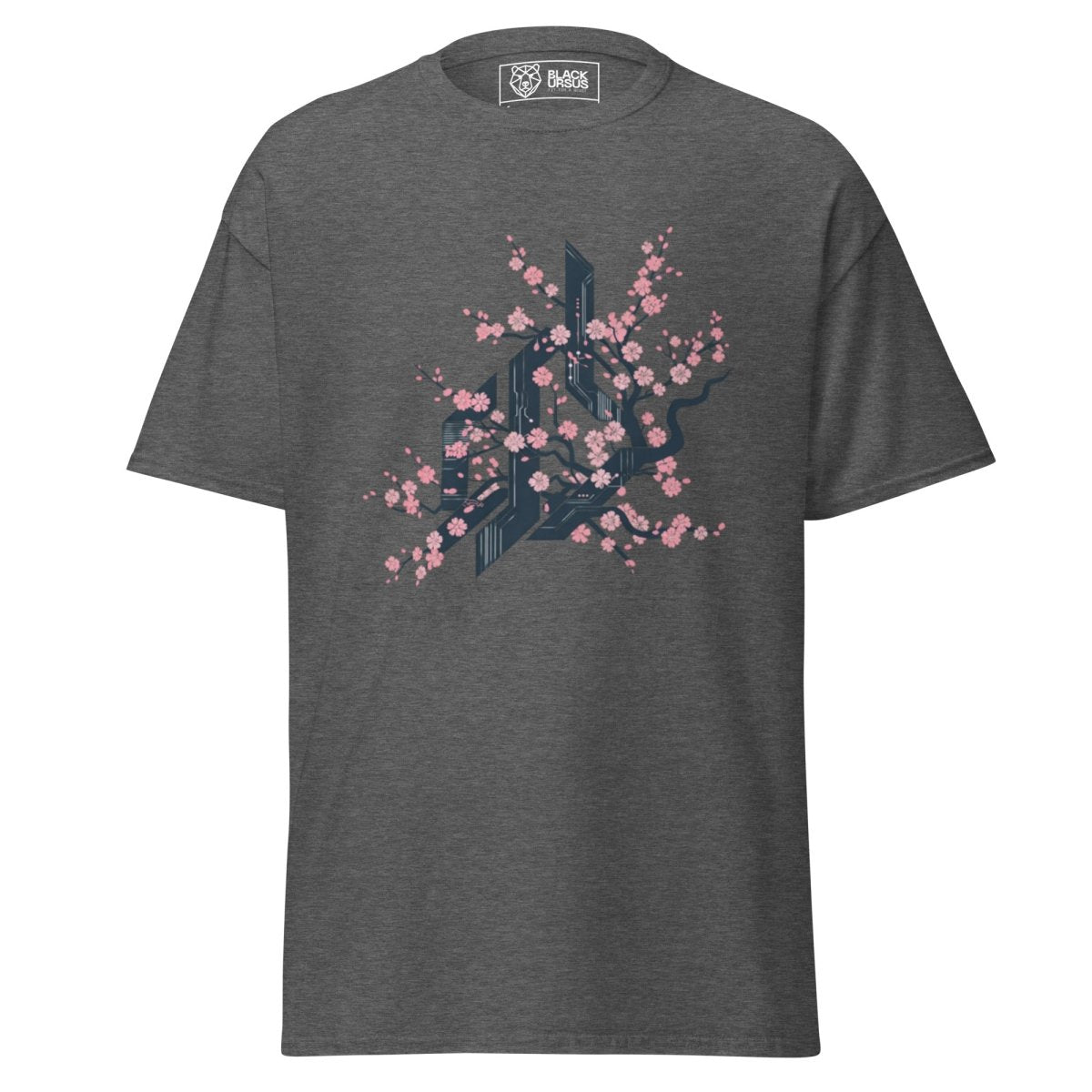 Unisex T-Shirt "CYBER FLOWER" - Streetwear - size_range | Black Ursus
