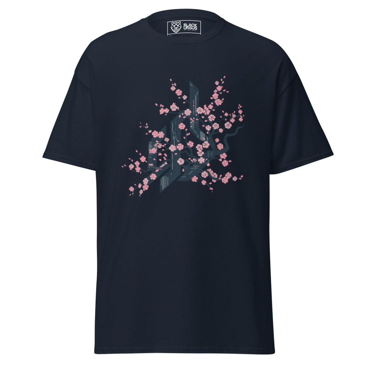 Unisex T-Shirt "CYBER FLOWER" - Streetwear - size_range | Black Ursus