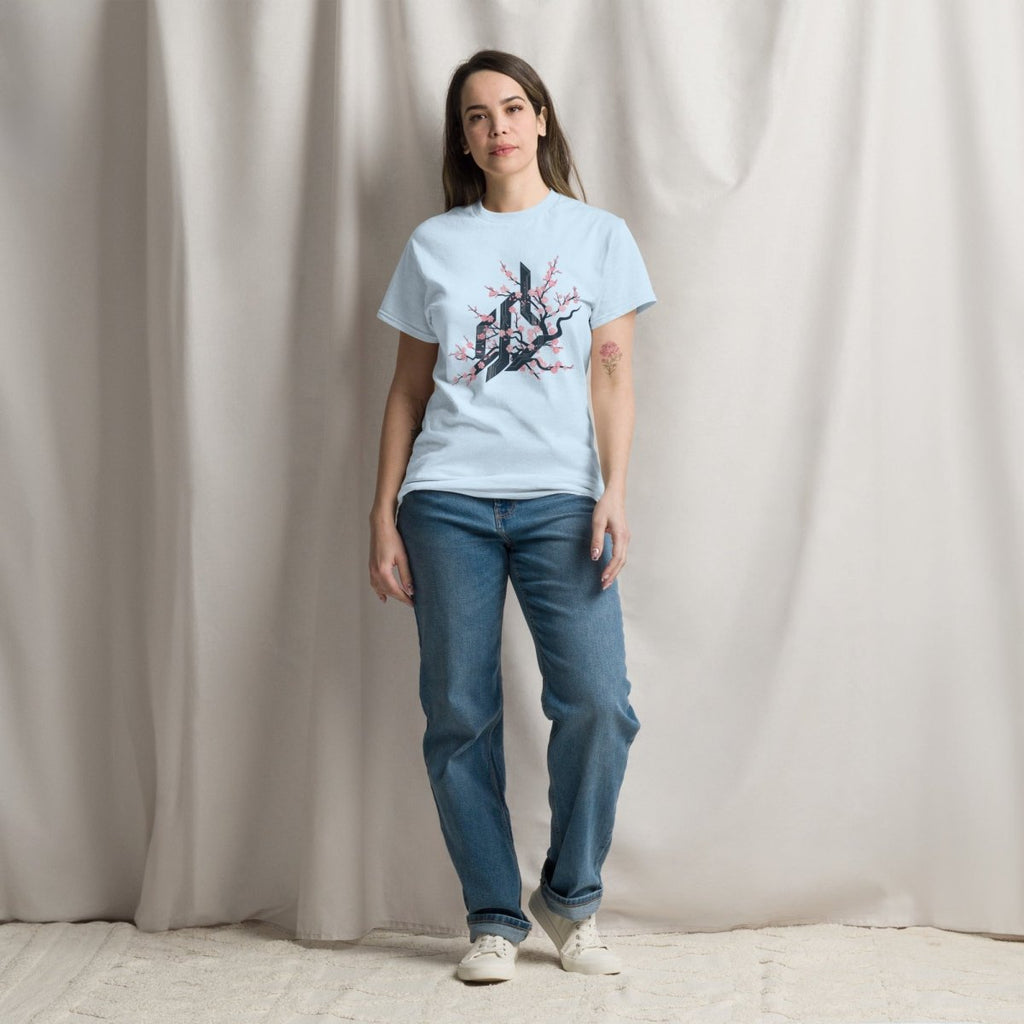 Unisex T-Shirt "CYBER FLOWER" - Streetwear - size_range | Black Ursus