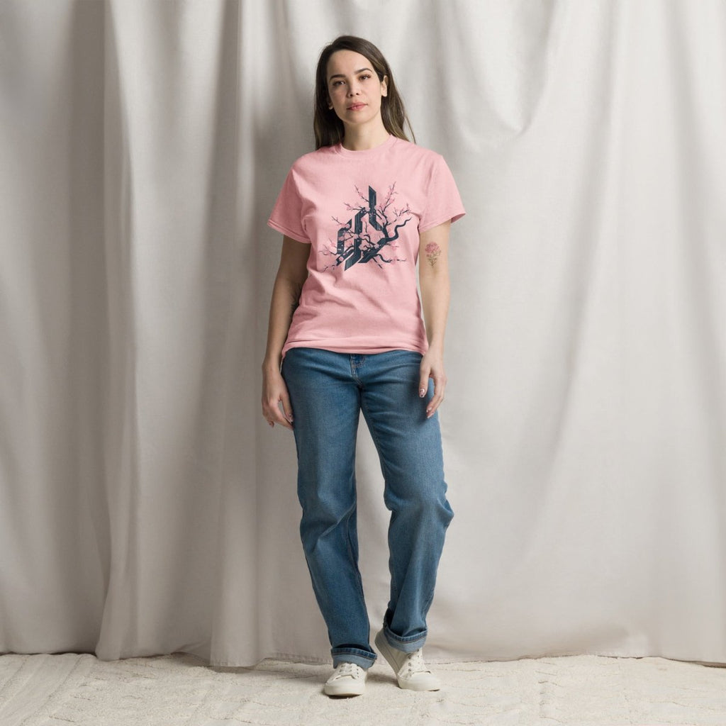 Unisex T-Shirt "CYBER FLOWER" - Streetwear - size_range | Black Ursus
