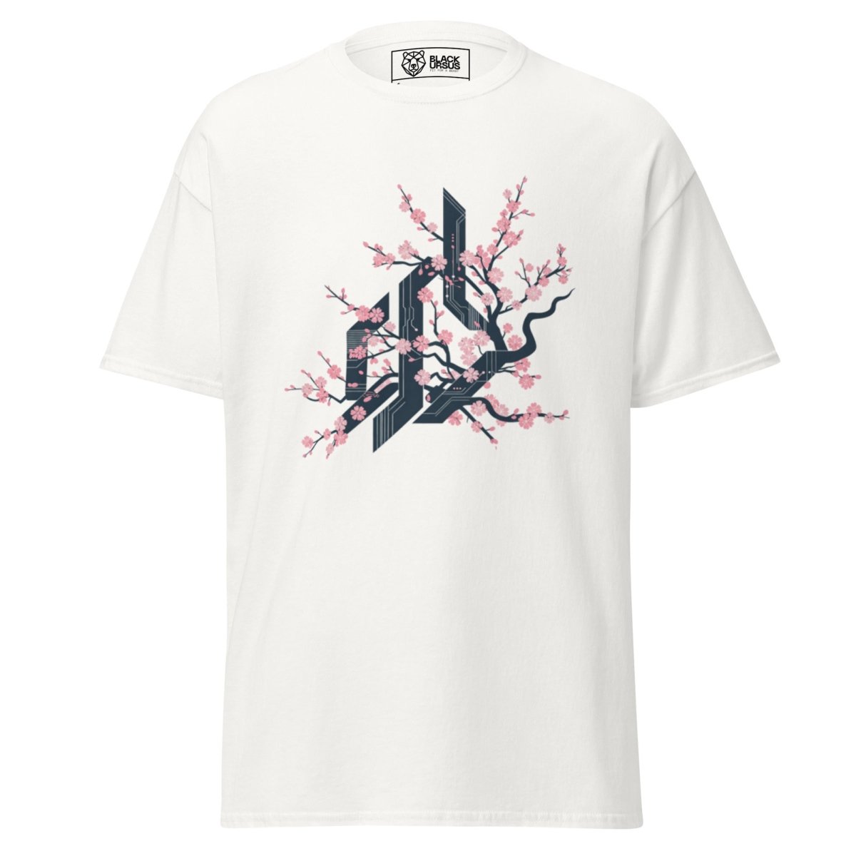 Unisex T-Shirt "CYBER FLOWER" - Streetwear - size_range | Black Ursus