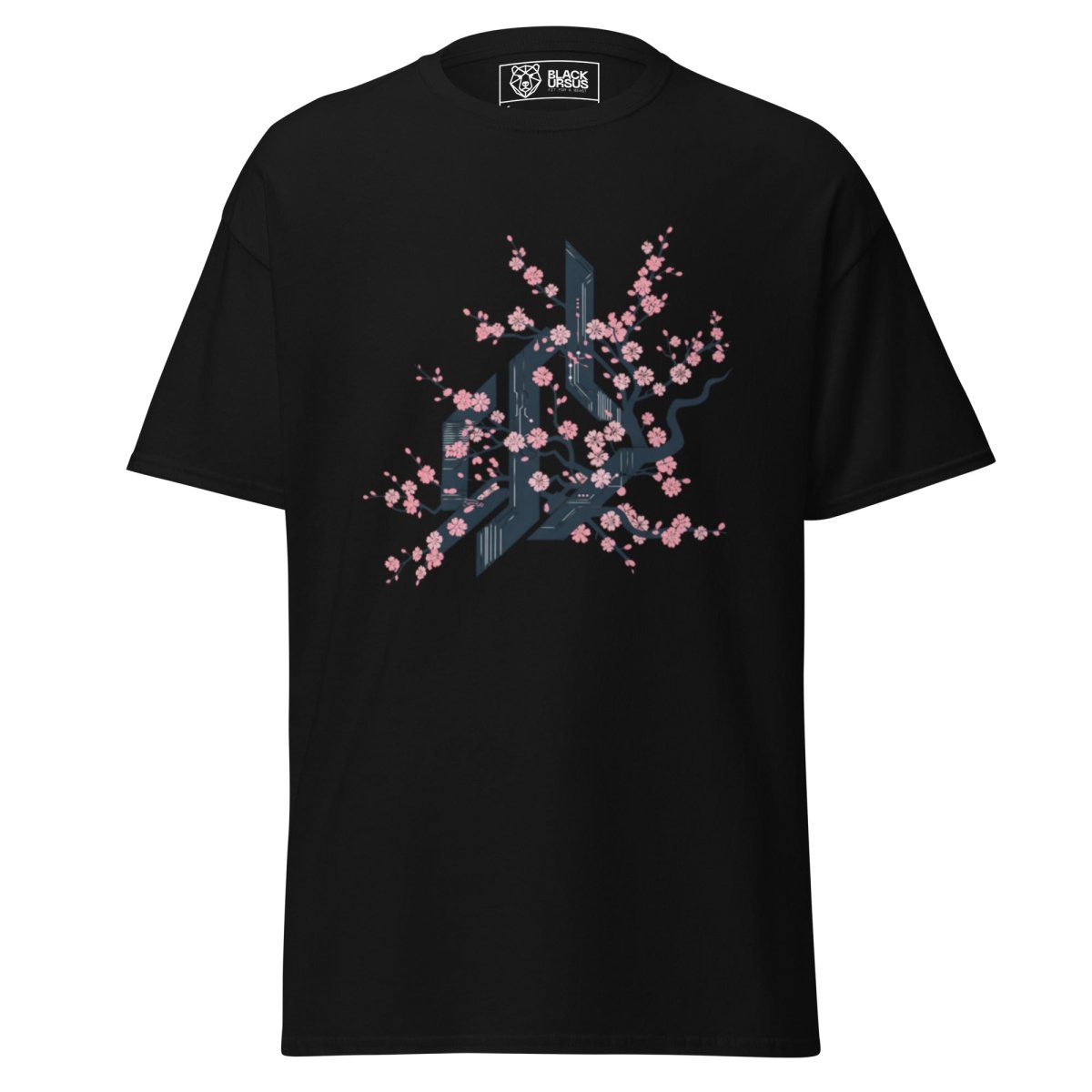 Unisex T-Shirt "CYBER FLOWER" - Streetwear - size_range | Black Ursus