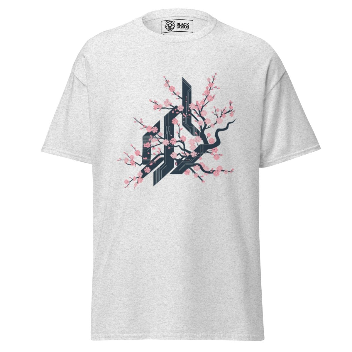 Unisex T-Shirt "CYBER FLOWER" - Streetwear - size_range | Black Ursus