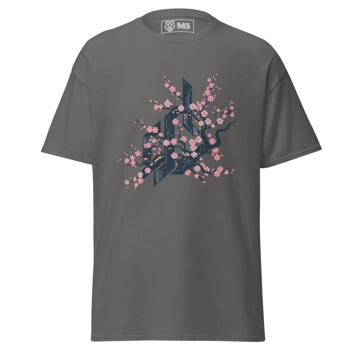 Unisex T-Shirt "CYBER FLOWER" - Streetwear - size_range | Black Ursus