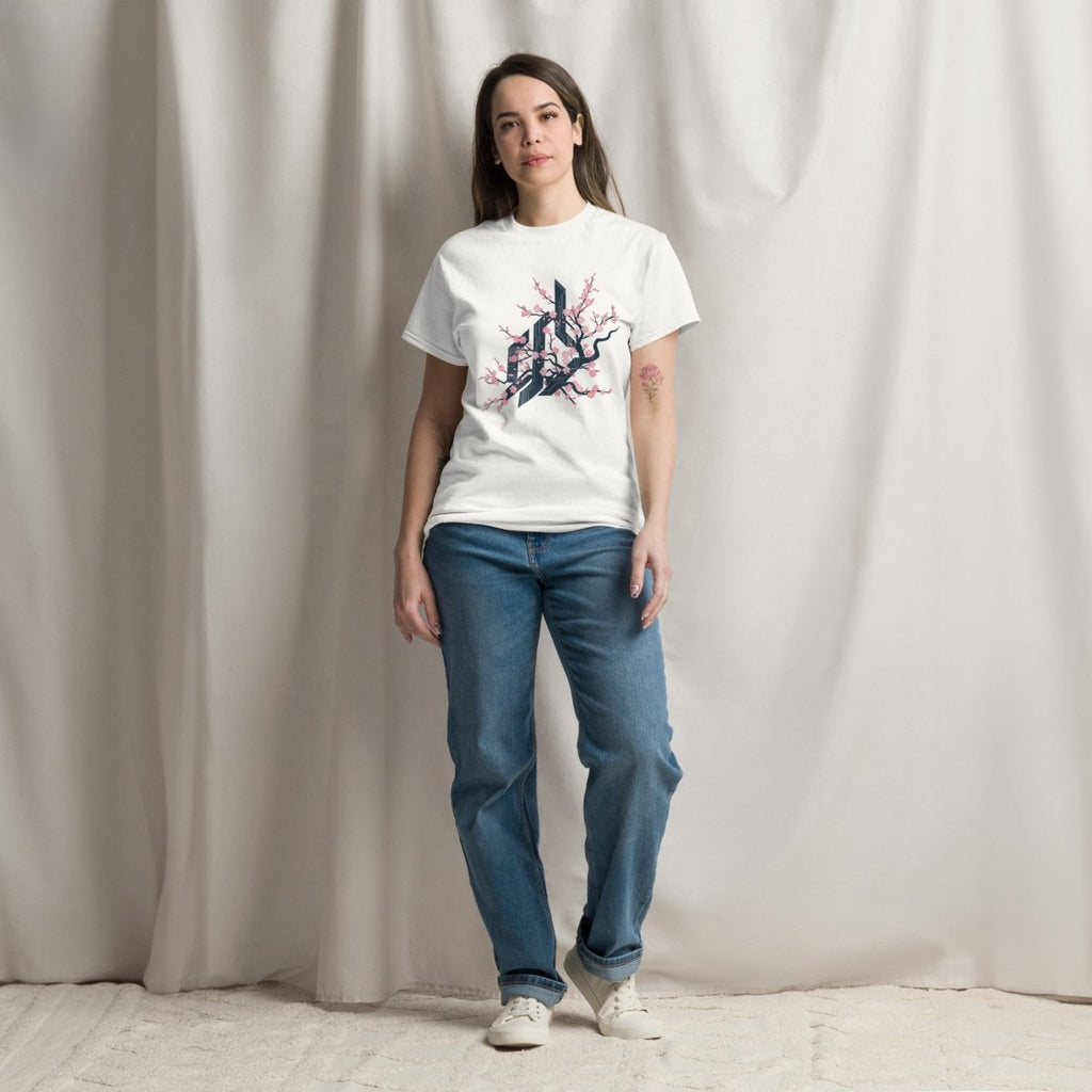 Unisex T-Shirt "CYBER FLOWER" - Streetwear - size_range | Black Ursus