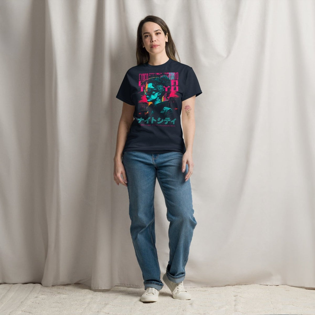 Unisex T-Shirt "Cyber Tokyo" - Streetwear - size_range | Black Ursus