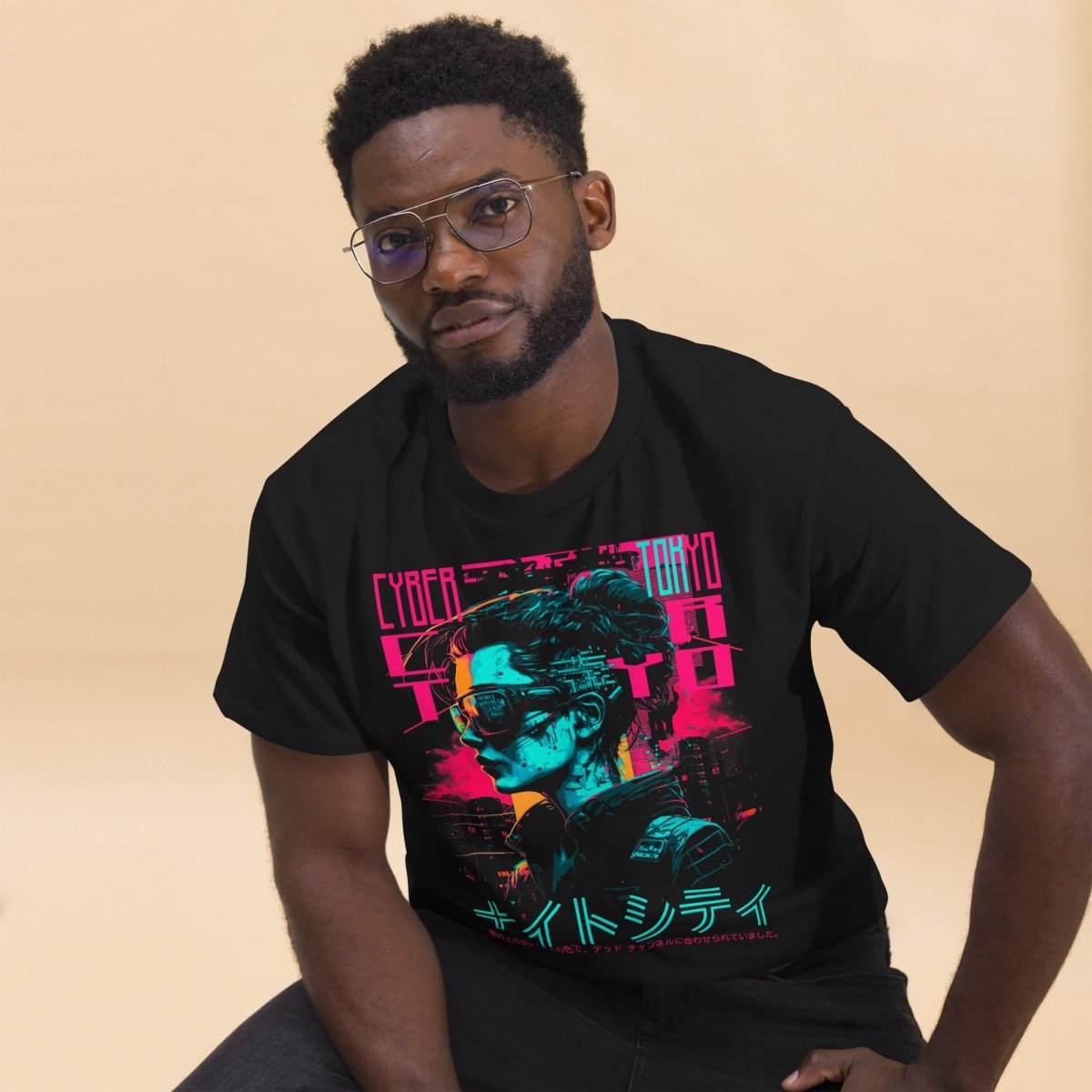 Unisex T-Shirt "Cyber Tokyo" - Streetwear - size_range | Black Ursus