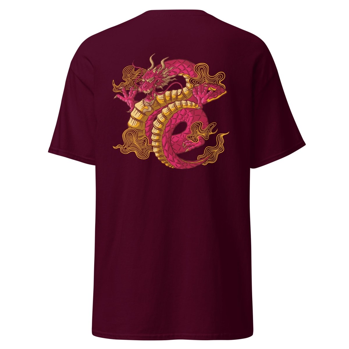 Unisex T-Shirt "Dragon" mit hochwertigem Logo - Stick in Farbe Gold - Streetwear - size_range | Black Ursus