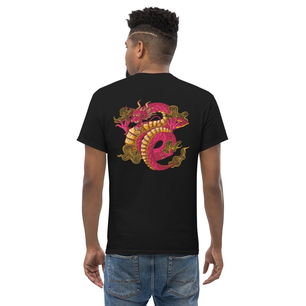 Unisex T-Shirt "Dragon" mit hochwertigem Logo - Stick in Farbe Gold - Streetwear - size_range | Black Ursus