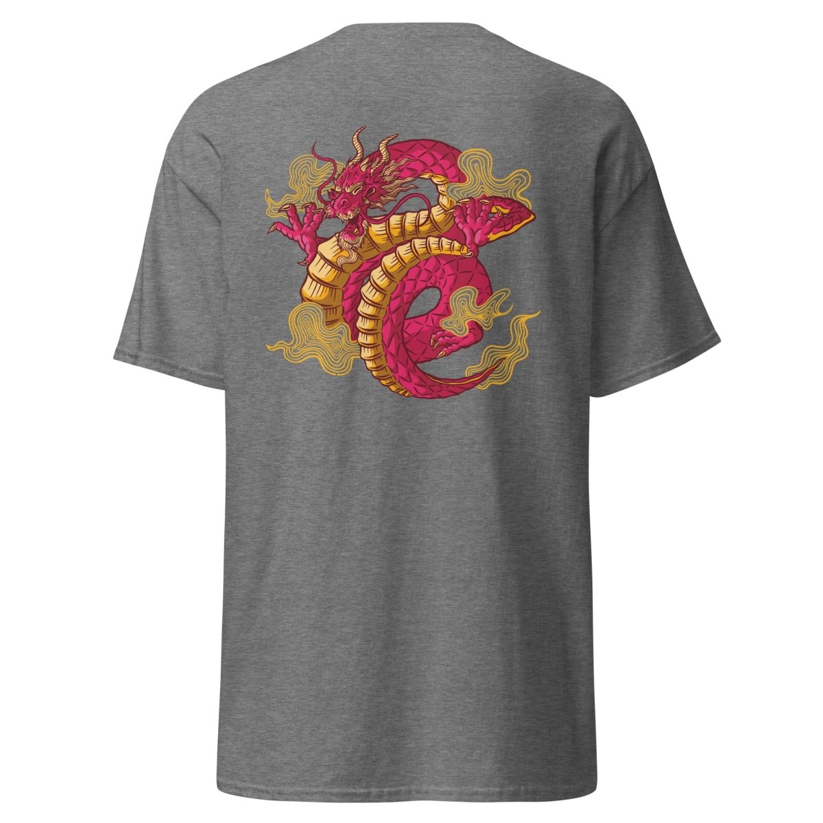 Unisex T-Shirt "Dragon" mit hochwertigem Logo - Stick in Farbe Gold - Streetwear - size_range | Black Ursus