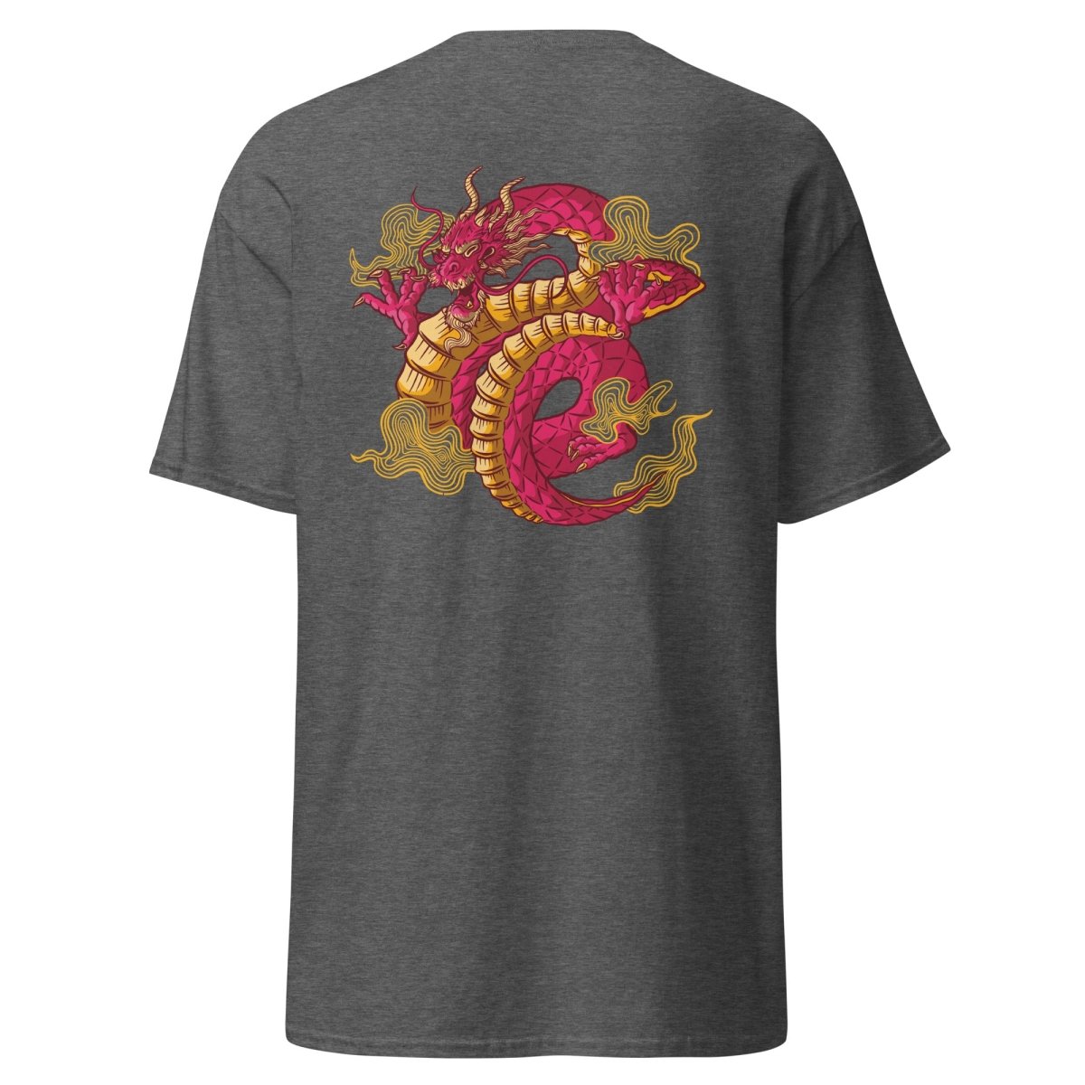 Unisex T-Shirt "Dragon" mit hochwertigem Logo - Stick in Farbe Gold - Streetwear - size_range | Black Ursus