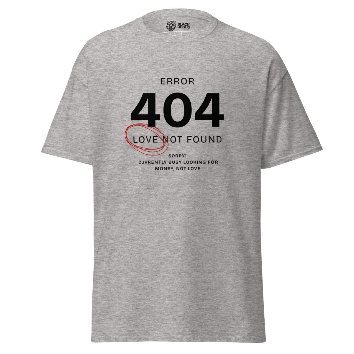 Unisex T-Shirt „Error 404“ - Streetwear - size_range | Black Ursus