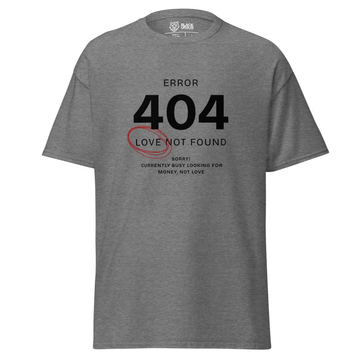 Unisex T-Shirt „Error 404“ - Streetwear - size_range | Black Ursus