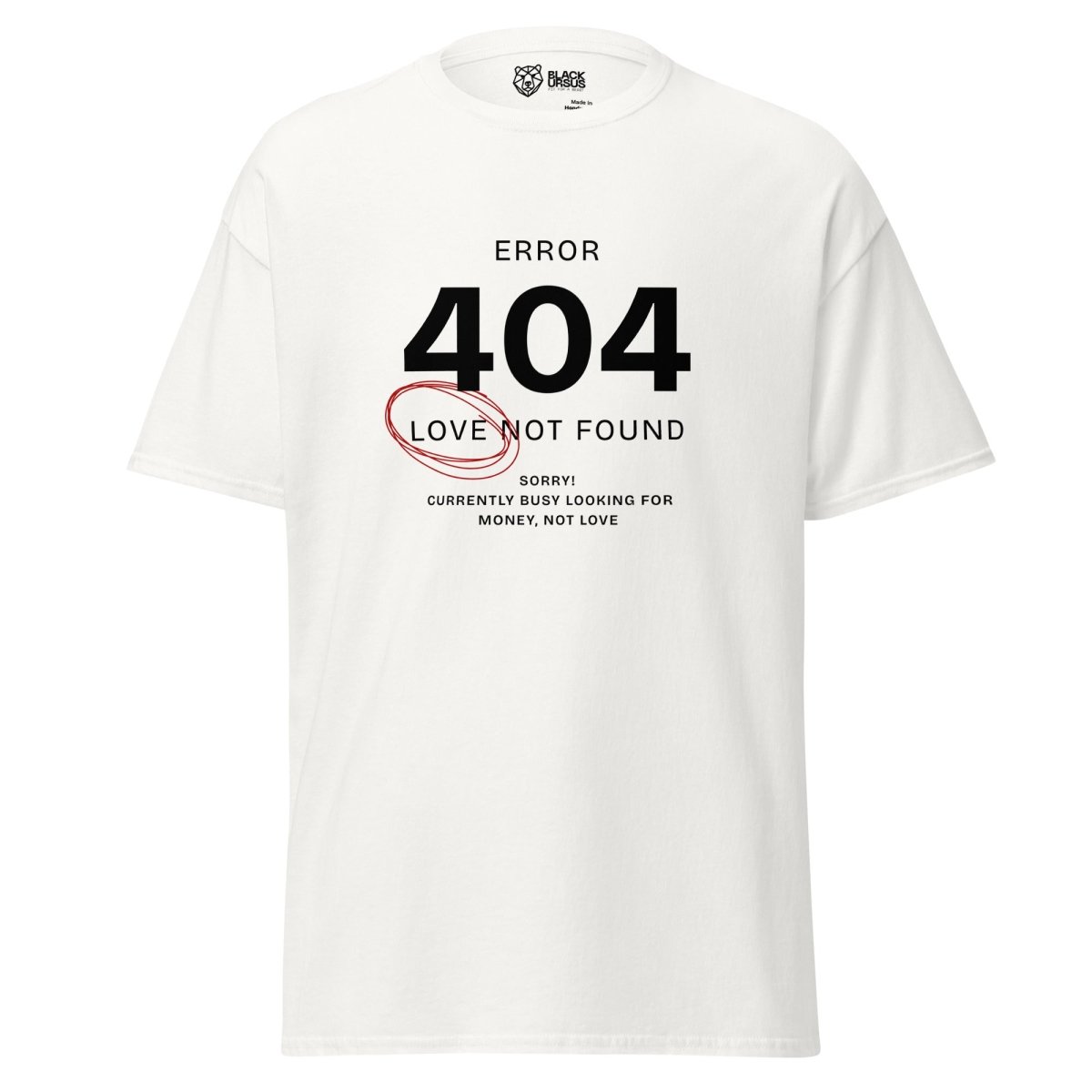Unisex T-Shirt „Error 404“ - Streetwear - size_range | Black Ursus