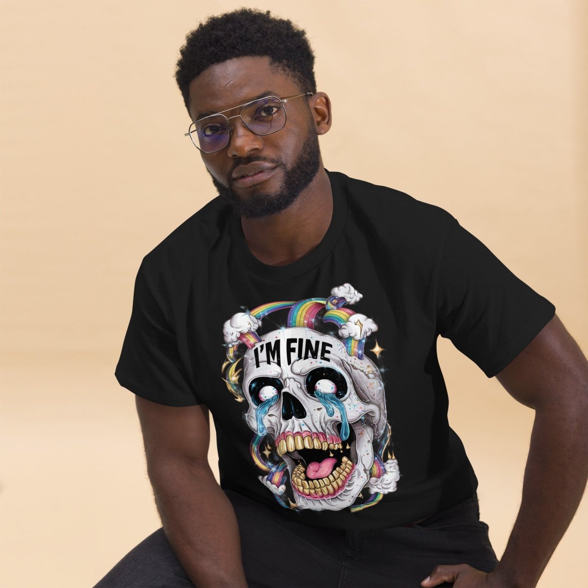 Unisex T-Shirt "Fine" - Streetwear - size_range | Black Ursus
