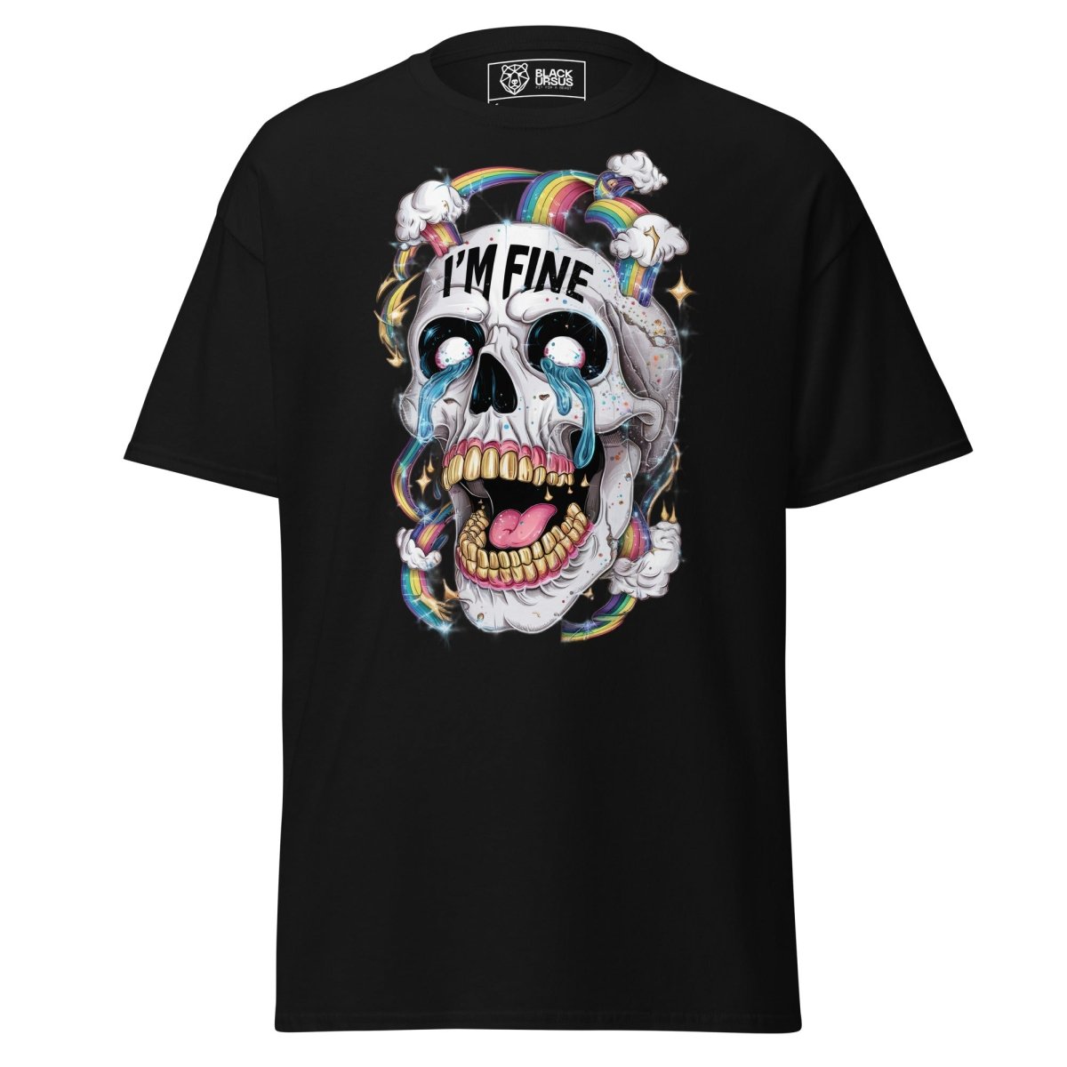 Unisex T-Shirt "Fine" - Streetwear - size_range | Black Ursus