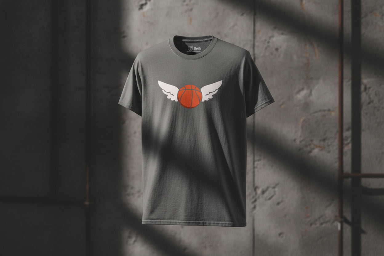 Unisex T-Shirt "Flying Basketball" - Streetwear - size_range | Black Ursus