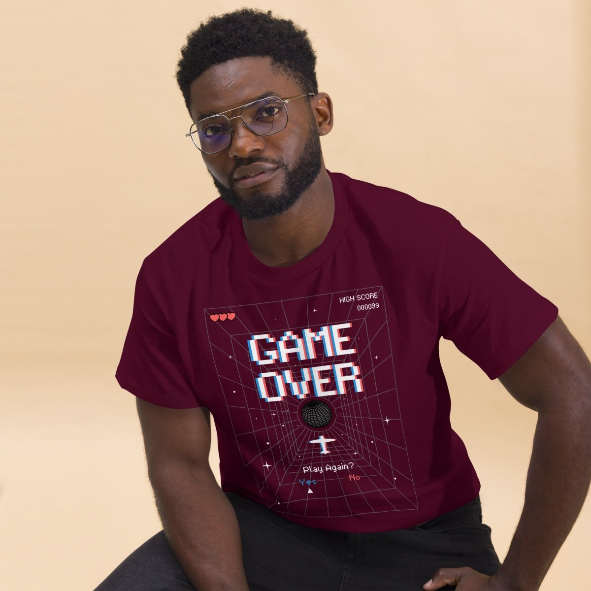 Unisex T-Shirt "Game Over" - Black Ursus | Urban Streetwear