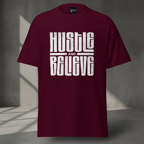 Gym T-Shirt "Hustle and Believe" – Unisex Streetwear S–5XL | Black Ursus - Streetwear - size_range | Black Ursus