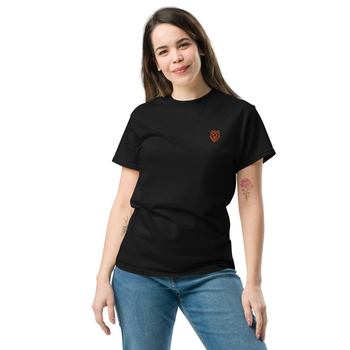Unisex T-Shirt "Hype" mit hochwertigem Logo - Stick in Orange - Streetwear - size_range | Black Ursus