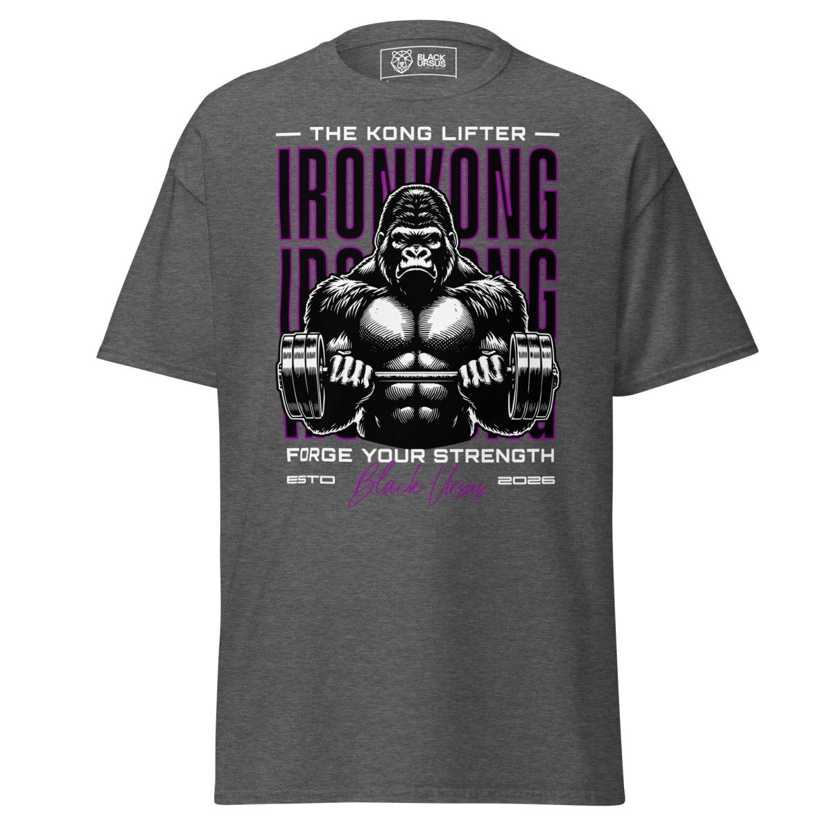 Gym T-Shirt "IRON KONG" – Unisex, große Größen bis 5XL | Black Ursus - Streetwear - size_range | Black Ursus