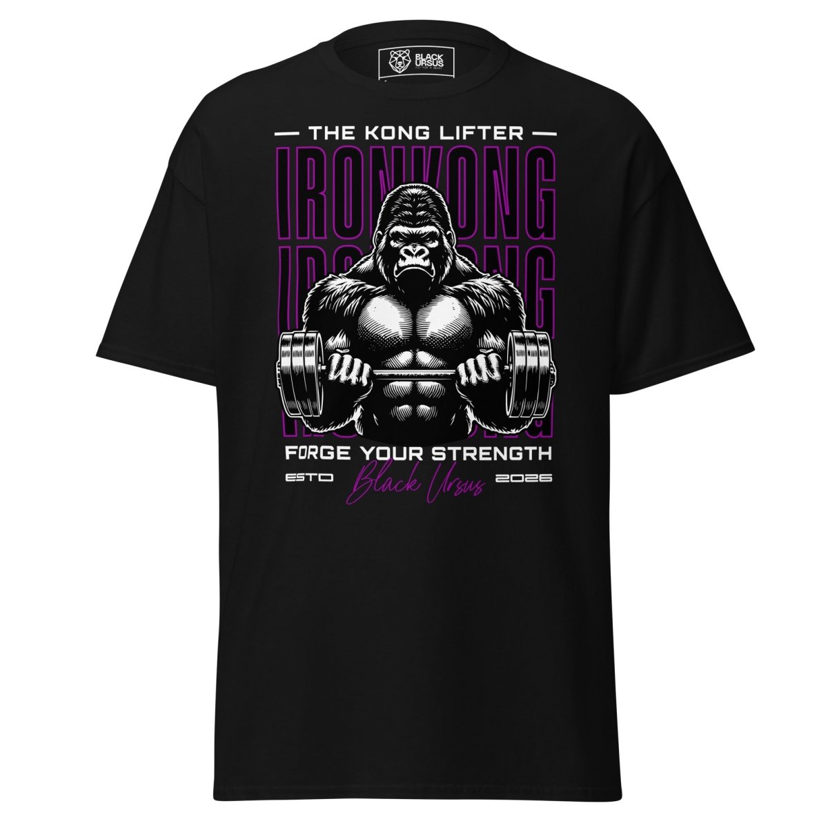 Gym T-Shirt "IRON KONG" – Unisex, große Größen bis 5XL | Black Ursus - Streetwear - size_range | Black Ursus