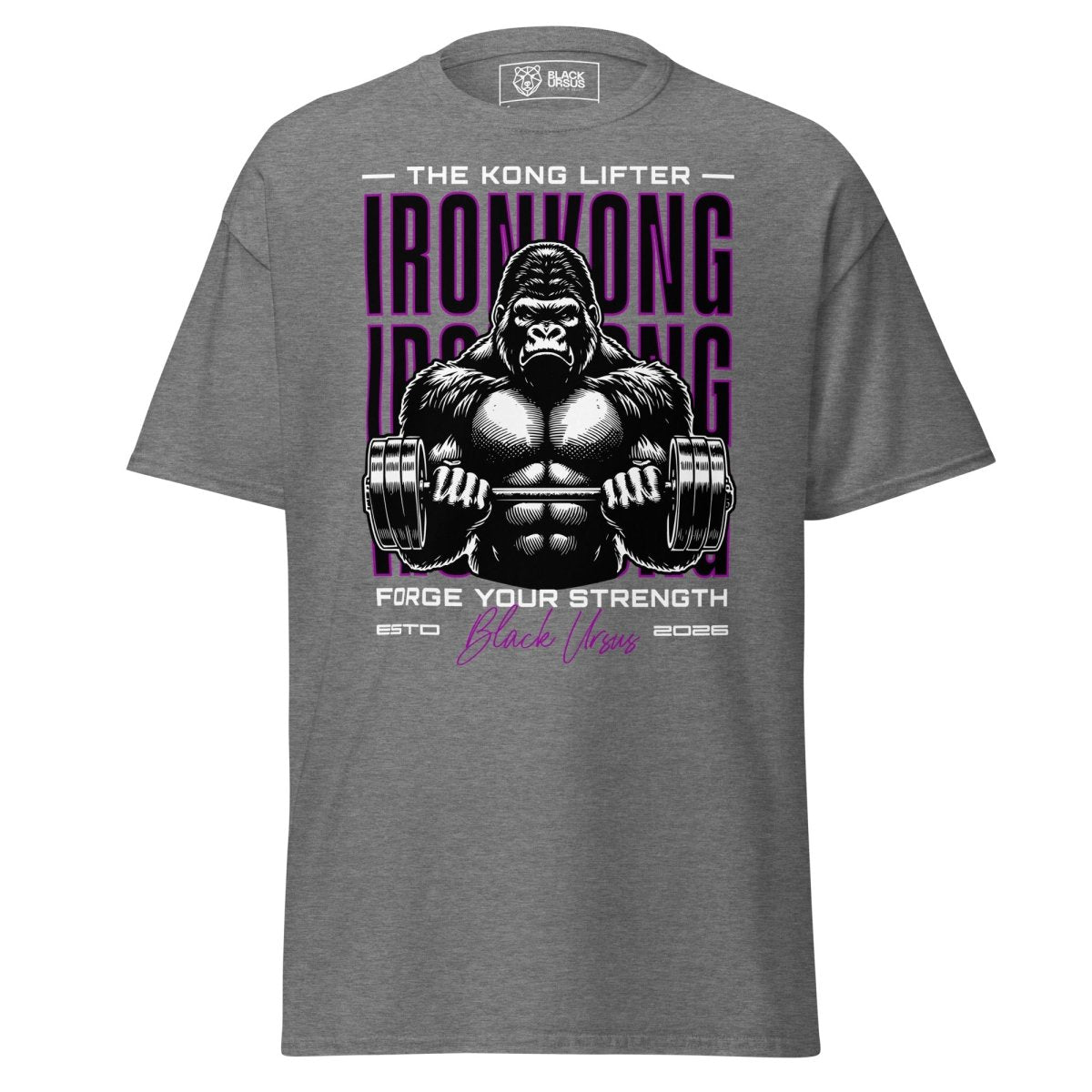 Gym T-Shirt "IRON KONG" – Unisex, große Größen bis 5XL | Black Ursus - Streetwear - size_range | Black Ursus