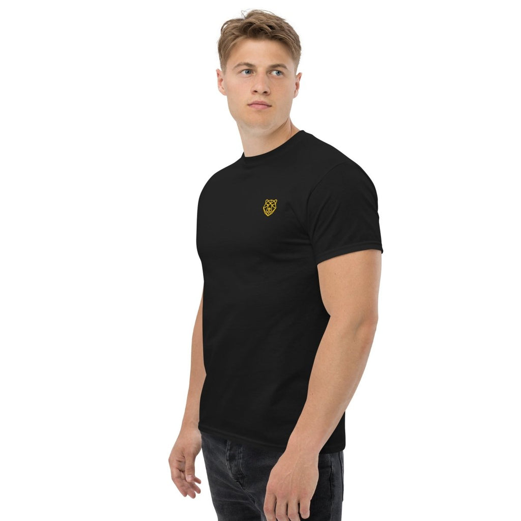 Unisex T-Shirt "JP Flower" mit hochwertigem Logo - Stick in Farbe Gold - Streetwear - size_range | Black Ursus