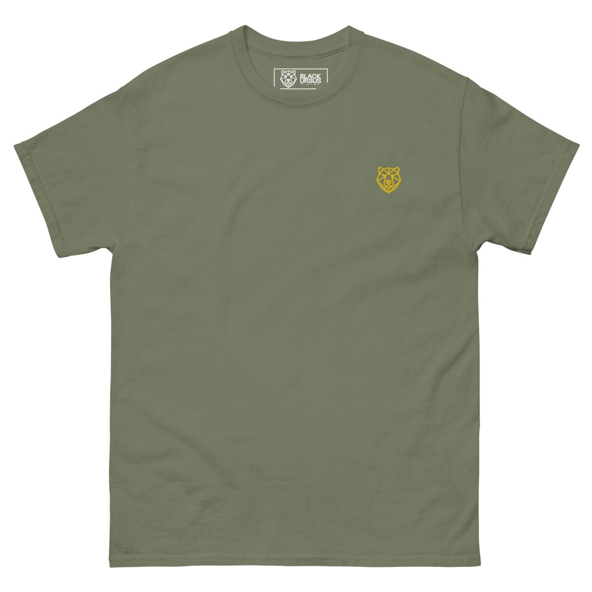 Unisex T-Shirt "JP Flower" mit hochwertigem Logo - Stick in Farbe Gold - Streetwear - size_range | Black Ursus