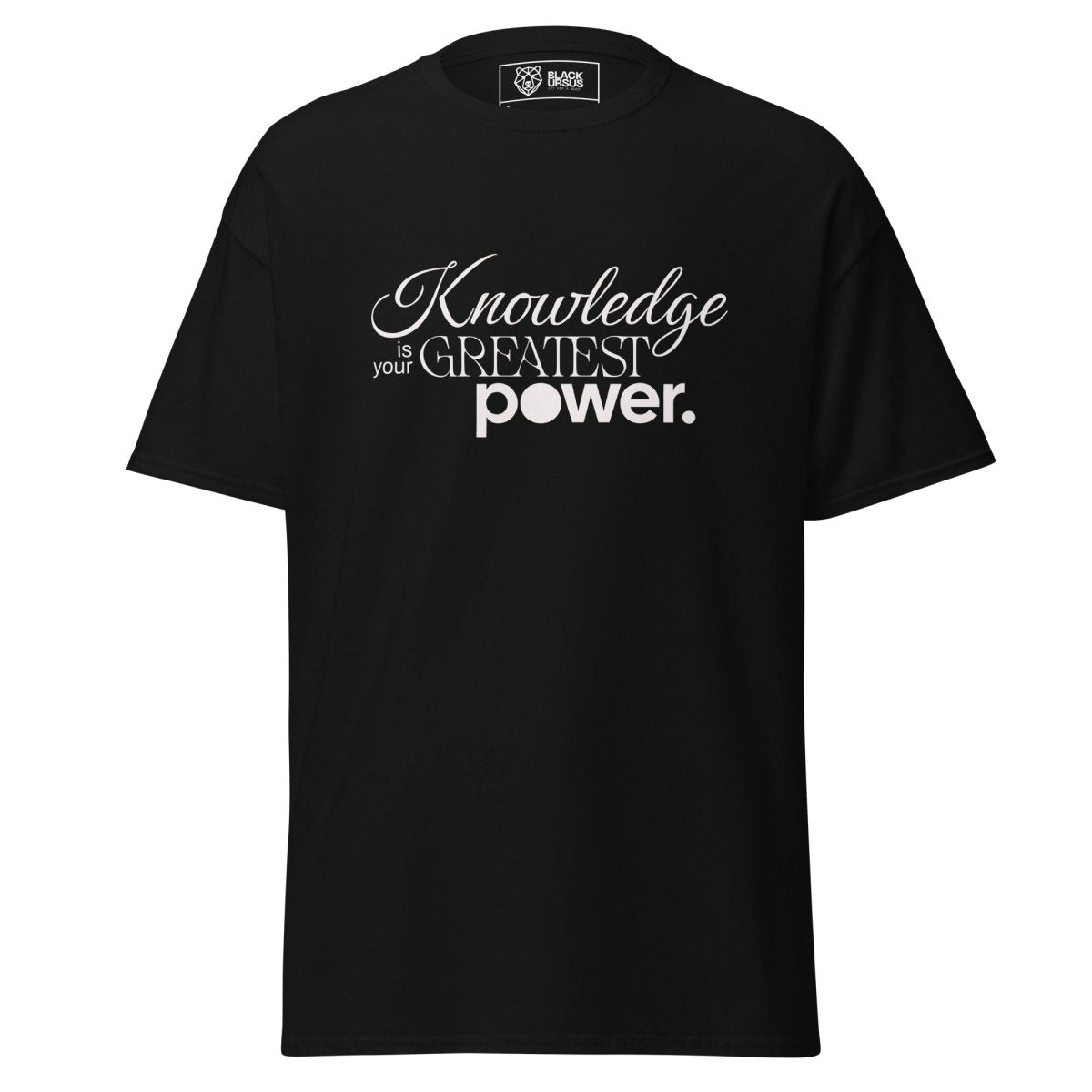 Unisex T-Shirt "Knowledge" - Streetwear - size_range | Black Ursus