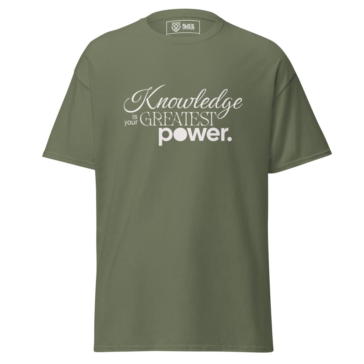 Unisex T-Shirt "Knowledge" - Streetwear - size_range | Black Ursus