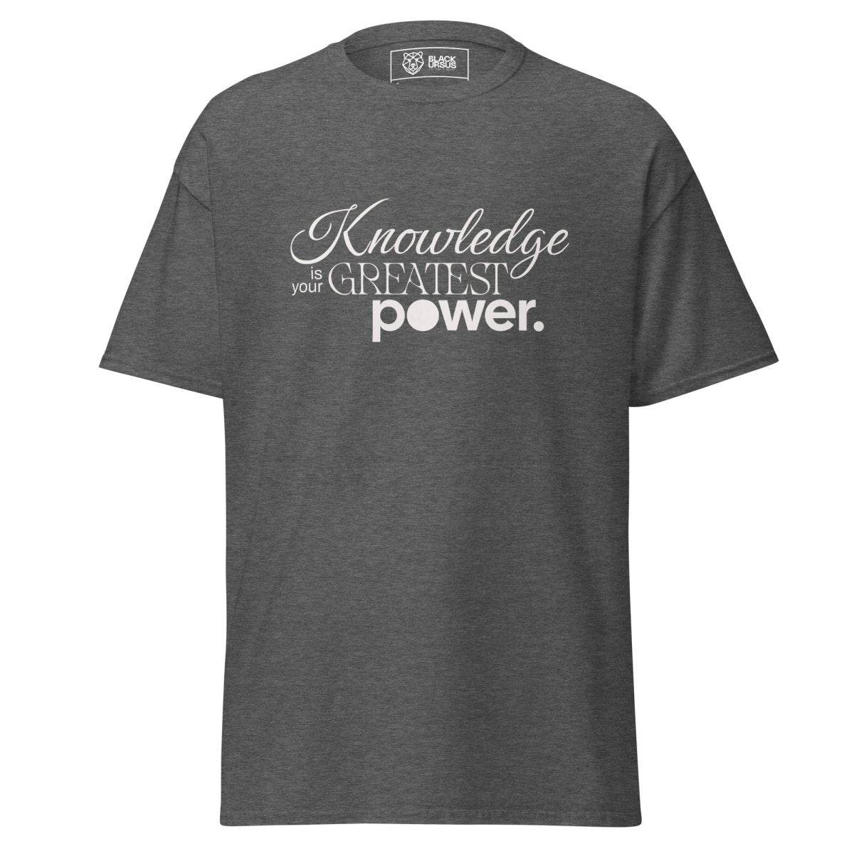 Unisex T-Shirt "Knowledge" - Streetwear - size_range | Black Ursus