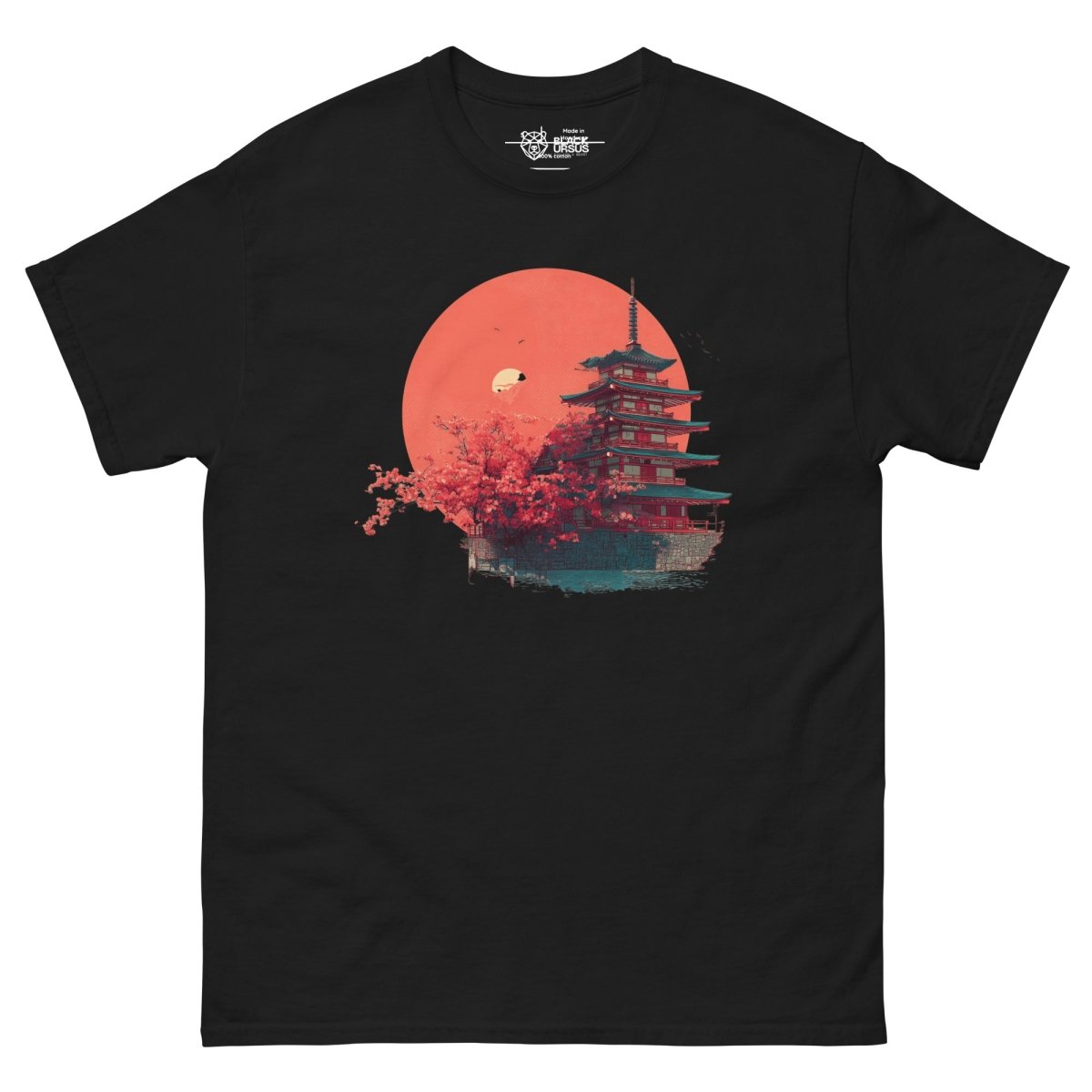 Unisex T-Shirt "Kyoto Sunset" - Streetwear - size_range | Black Ursus