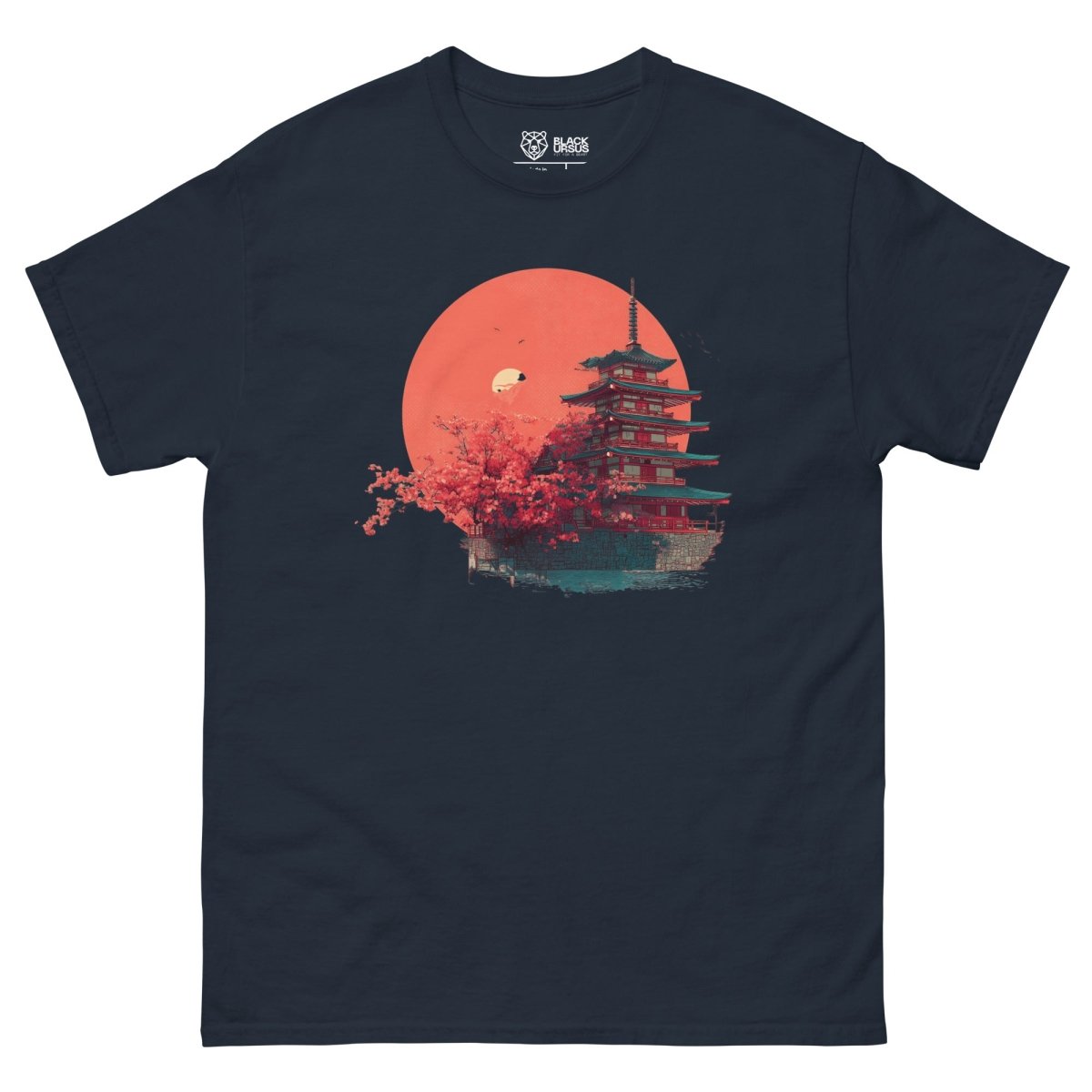 Unisex T-Shirt "Kyoto Sunset" - Streetwear - size_range | Black Ursus