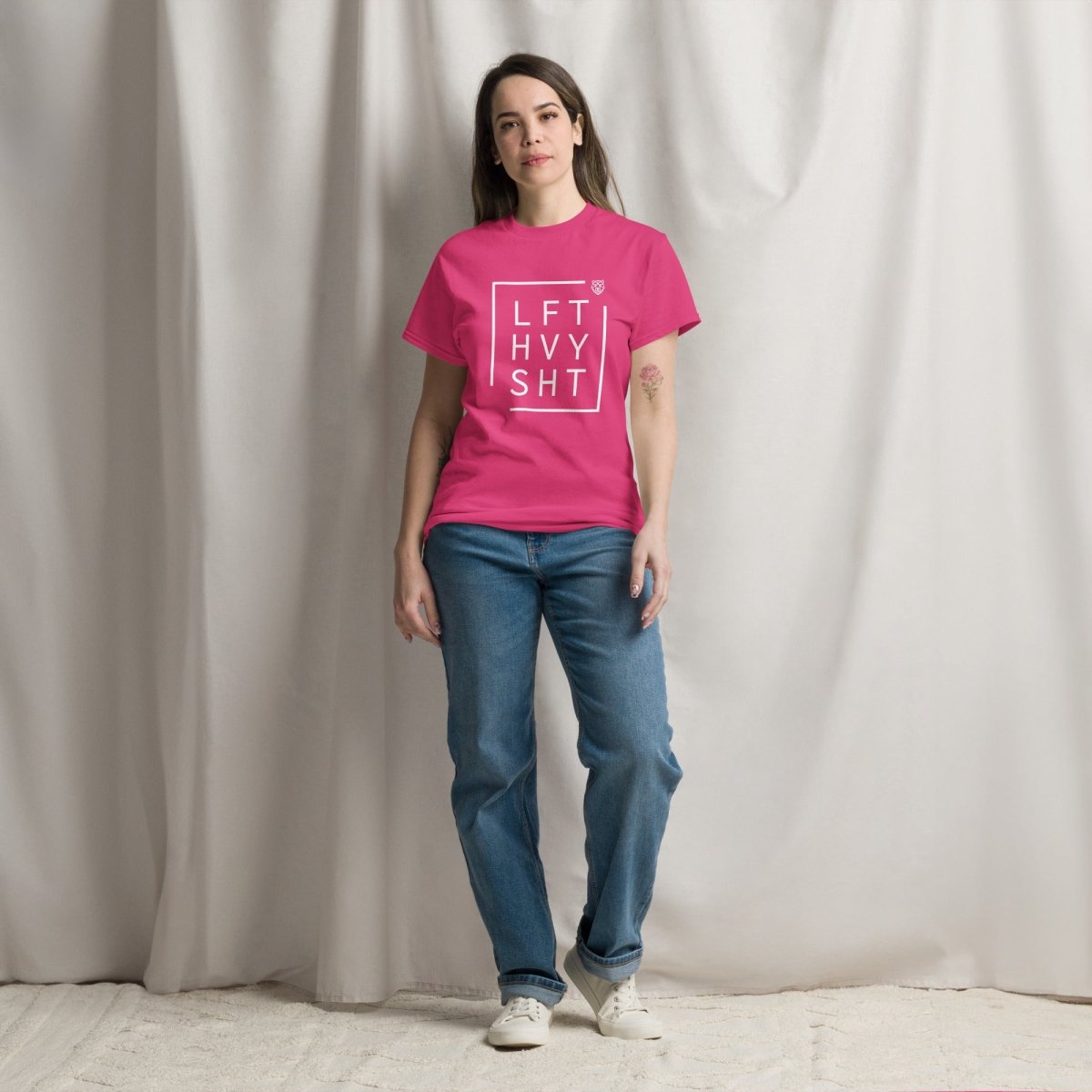 Unisex T-Shirt " LFT HVY SHT" - Streetwear - size_range | Black Ursus