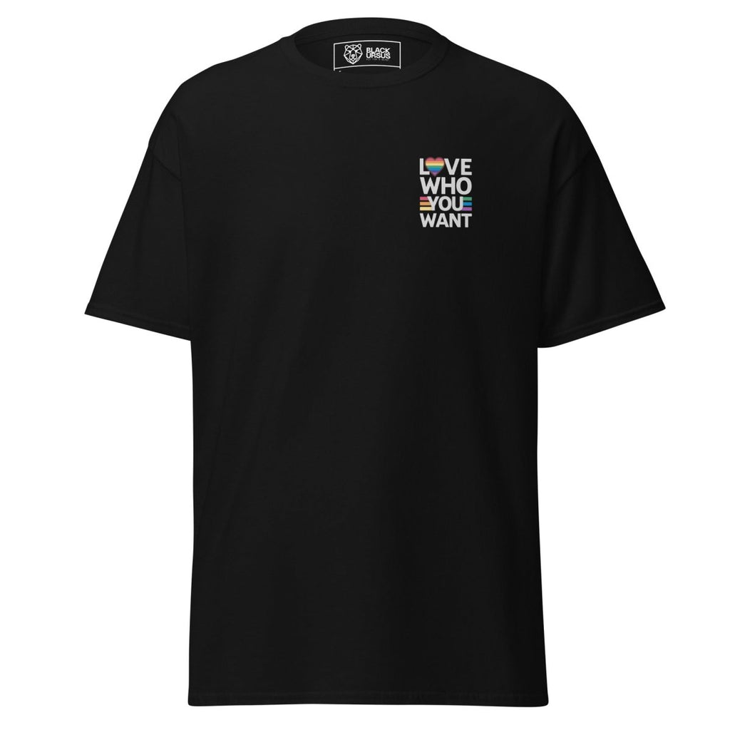 Unisex T-Shirt "Love who you want" - Streetwear - size_range | Black Ursus