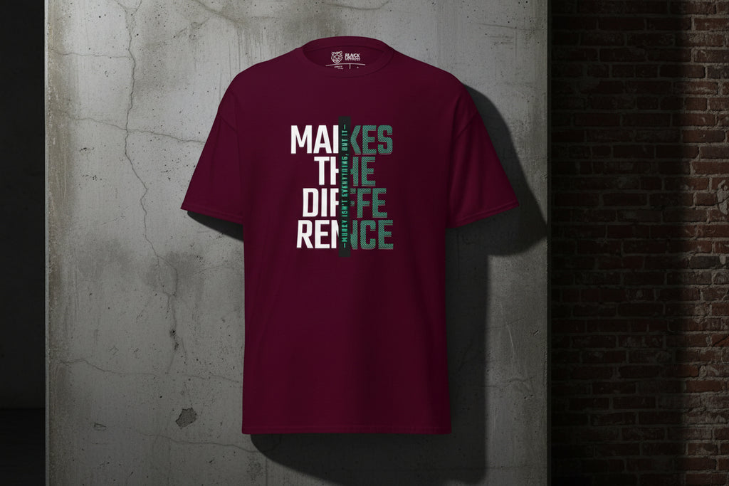 Unisex T-Shirt „Makes the Difference“ - Streetwear - size_range | Black Ursus