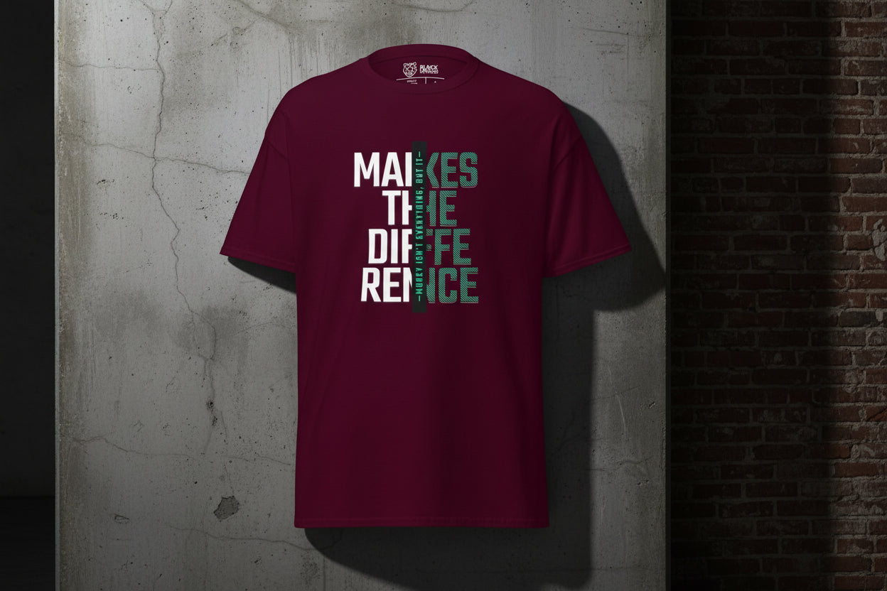 Unisex T-Shirt „Makes the Difference“ - Streetwear - size_range | Black Ursus