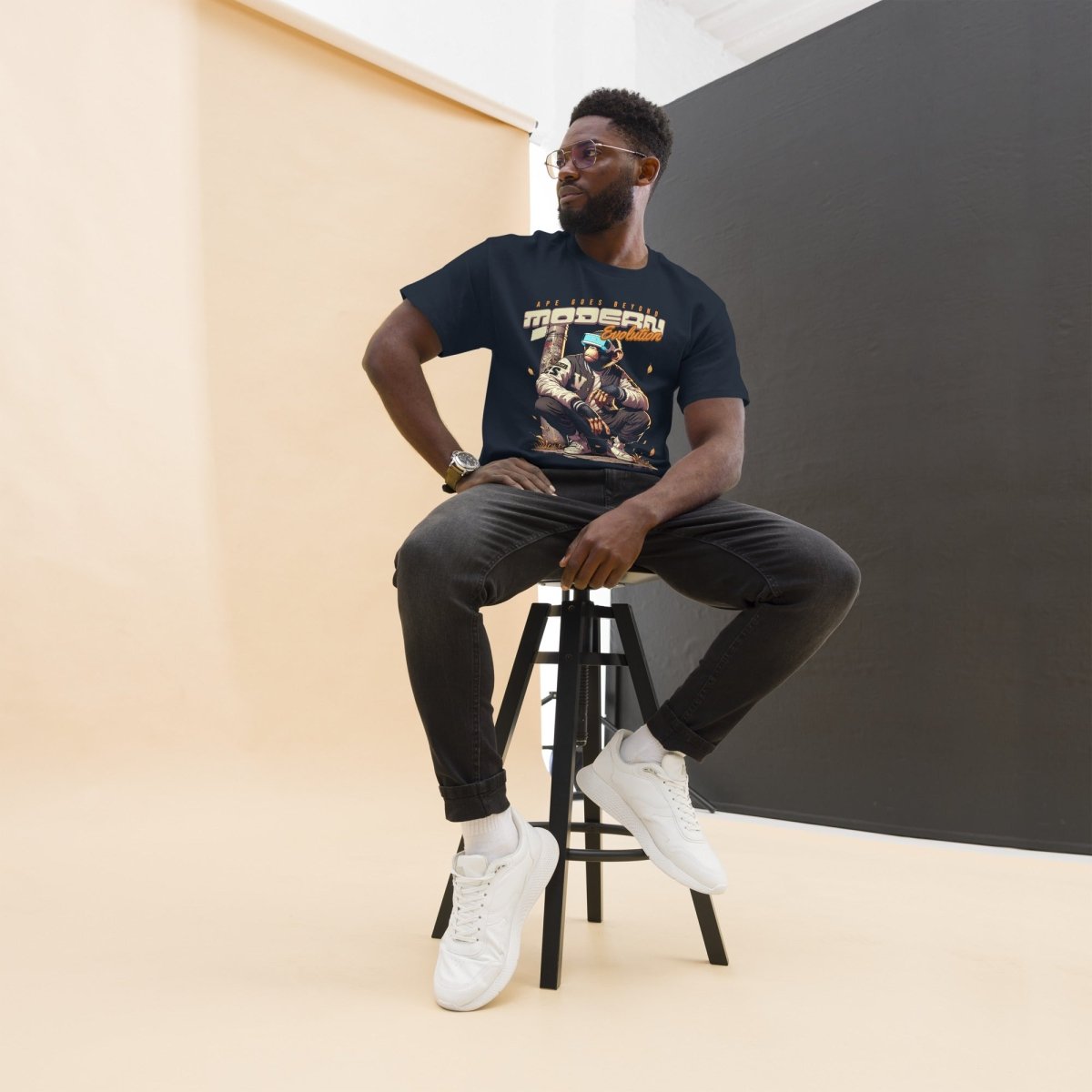 Unisex T-Shirt "Modern Evolution" - Streetwear - size_range | Black Ursus