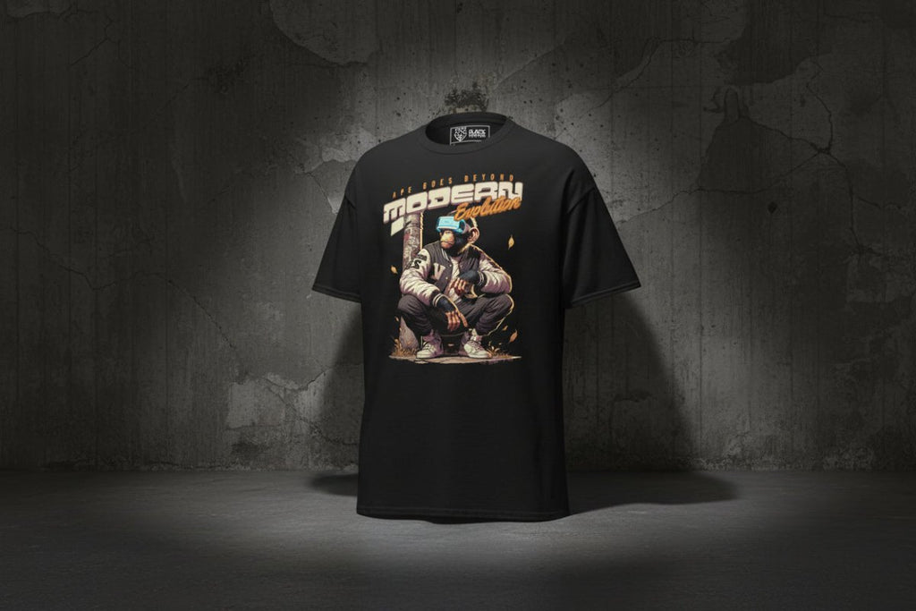 Unisex T-Shirt "Modern Evolution" - Streetwear - size_range | Black Ursus