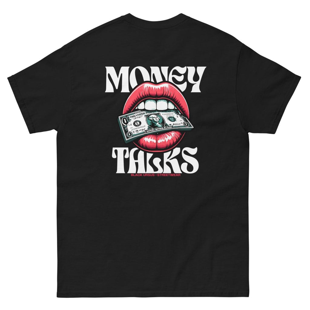 Unisex T-Shirt "Money Talks" mit hochwertigem Logo - Stick in Farbe Gold - Streetwear - size_range | Black Ursus