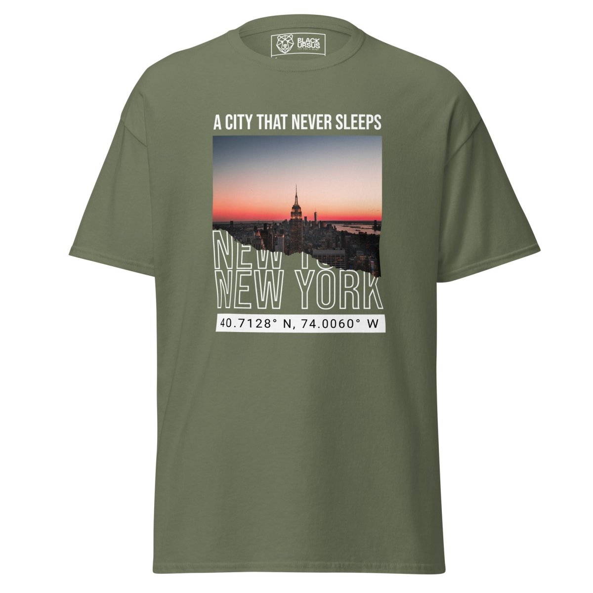 Unisex T-Shirt "Never Sleep" - Streetwear - size_range | Black Ursus