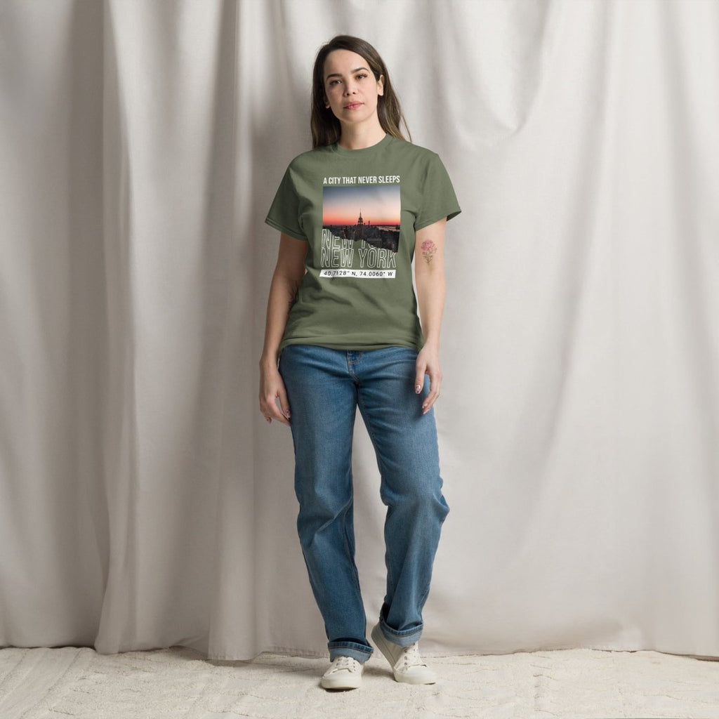 Unisex T-Shirt "Never Sleep" - Streetwear - size_range | Black Ursus