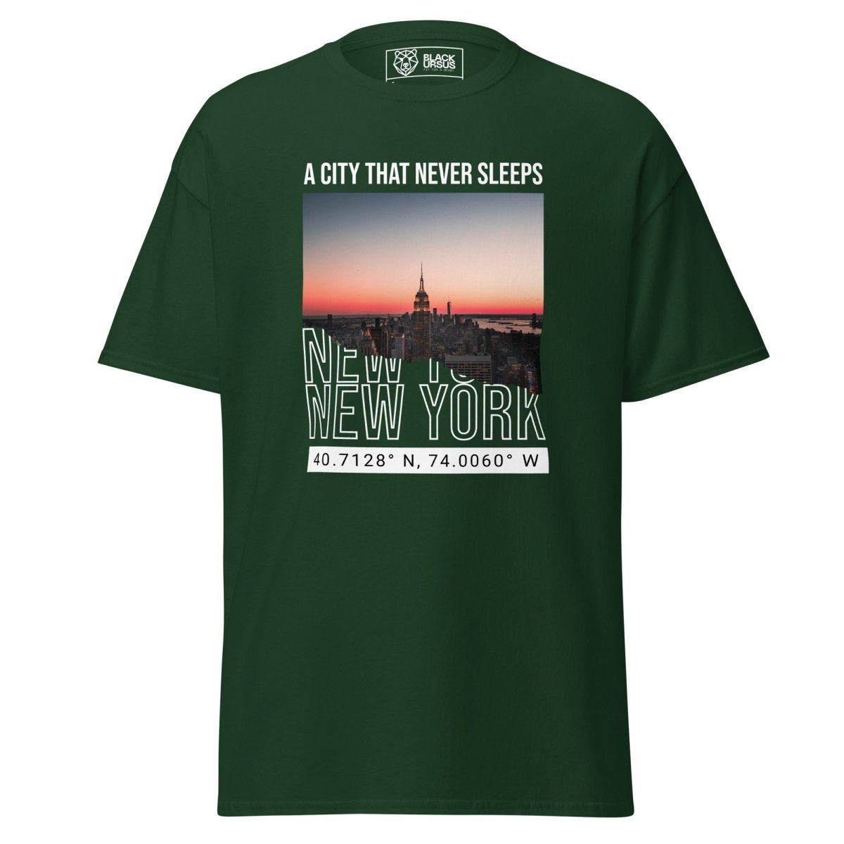 Unisex T-Shirt "Never Sleep" - Streetwear - size_range | Black Ursus
