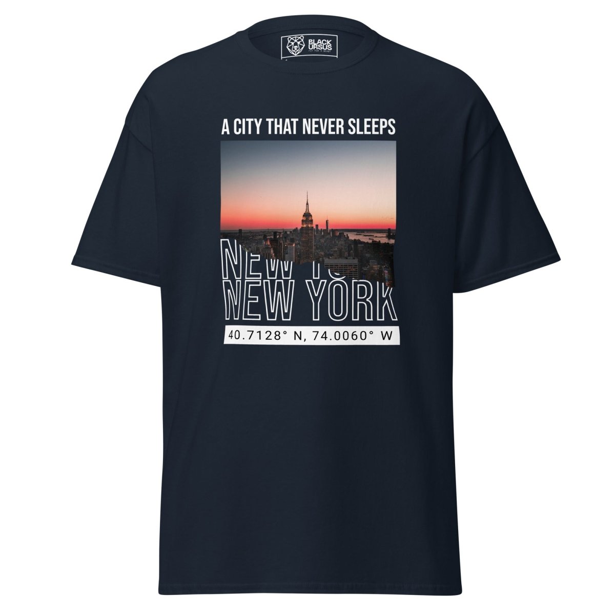 Unisex T-Shirt "Never Sleep" - Streetwear - size_range | Black Ursus