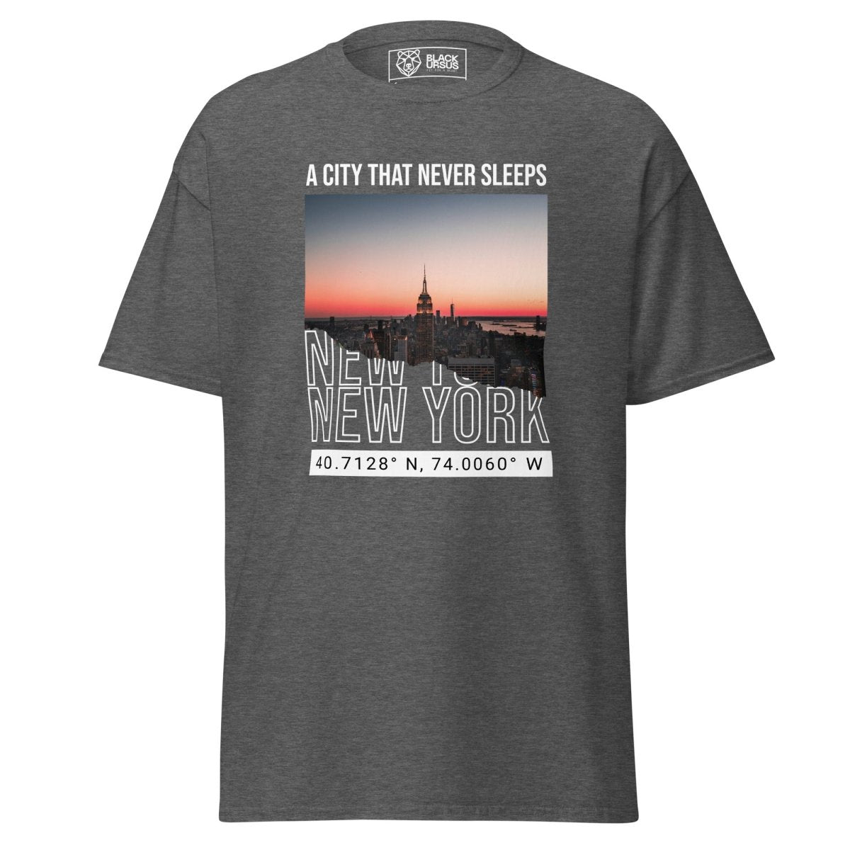 Unisex T-Shirt "Never Sleep" - Streetwear - size_range | Black Ursus