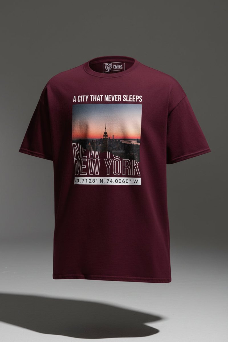 Unisex T-Shirt "Never Sleep" - Streetwear - size_range | Black Ursus