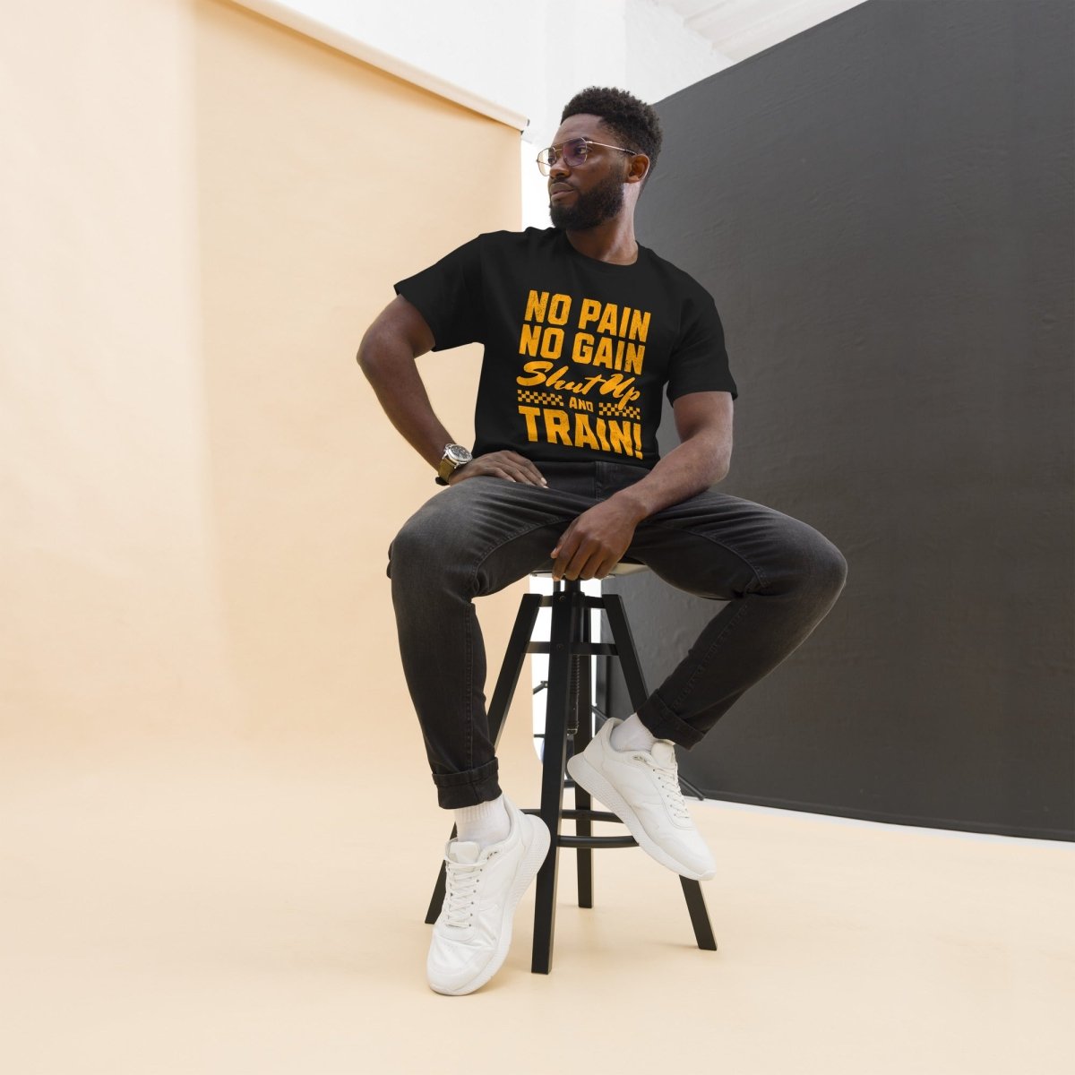 Gym T-Shirt "NO PAIN" – Unisex Streetwear, S–5XL | Black Ursus - Streetwear - size_range | Black Ursus