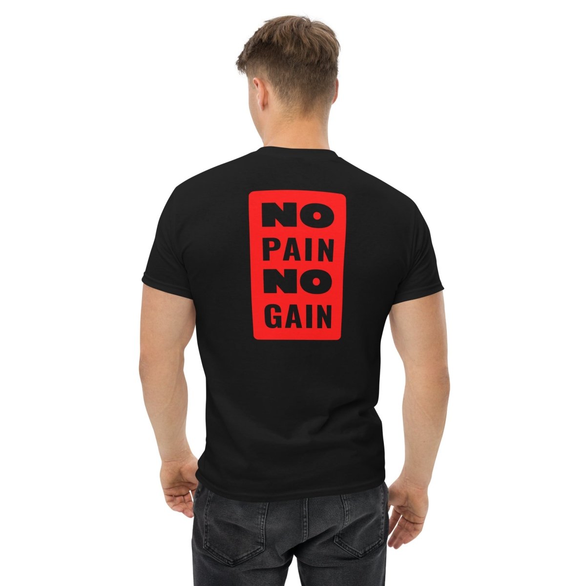 Unisex T-Shirt "NoPain" mit hochwertigem Logo - Stick in Farbe Gold - Streetwear - size_range | Black Ursus